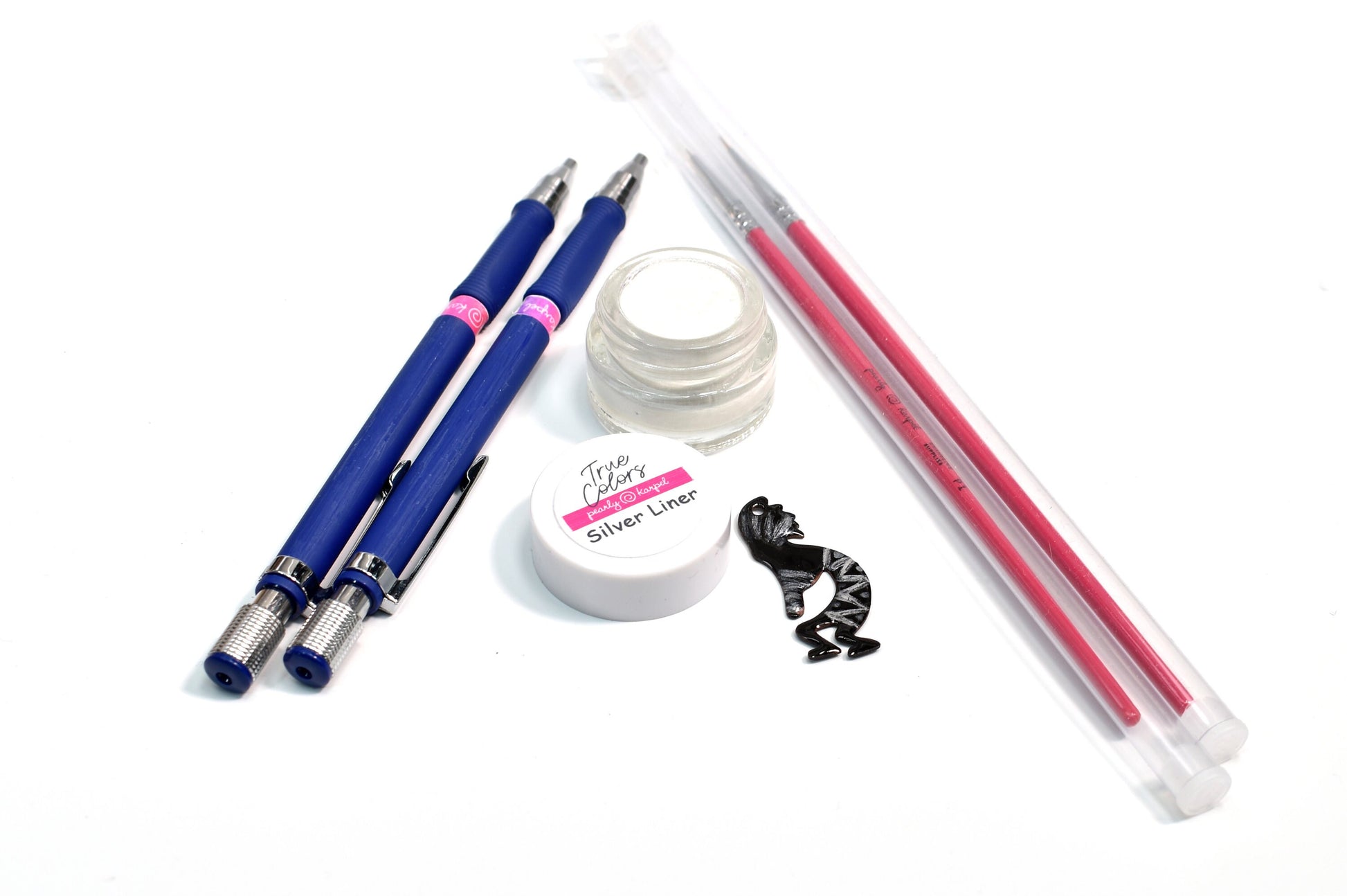 Paints - Silver Liner Kit - lead free - great for adding metallic detailds and contour on enameled components