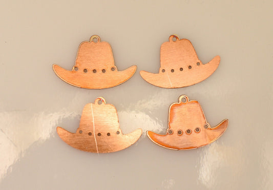 Copper Blanks - 376# Cowboy Hat copper blank 24 Gauge, Solid