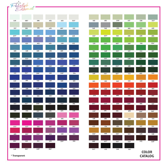 Kits, 234 Pearly's Enamel Powder Samples Opaque and Transparent Kit (jars of 6gr.) Great for torch/kiln/Cloisonné and Wet Packing Enameling
