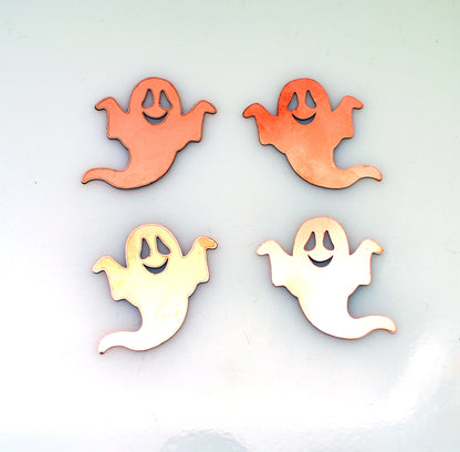 Copper 400# Ghost copper blank, halloween, stamped enamel , solid copper, enamel, stamping blank, personalized , , copper blank, raw copper