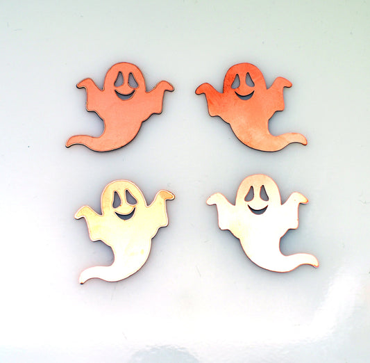 Copper 400# Ghost copper blank, halloween, stamped enamel , solid copper, enamel, stamping blank, personalized , , copper blank, raw copper
