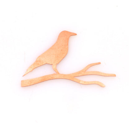 Copper Blanks - 409# Halloween crow copper blank - 24 Gauge, raw Solid