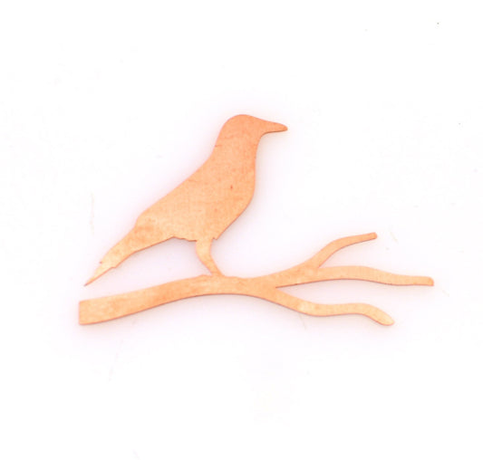 Copper Blanks - 409# Halloween crow copper blank - 24 Gauge, raw Solid