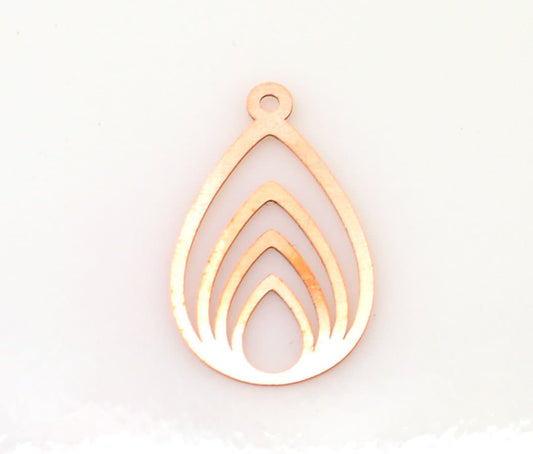 Copper Blanks - 427# Drop Copper blank - 24 Gauge, Solid