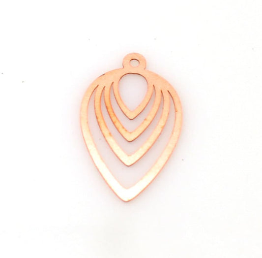 Copper Blanks - 428# Drop Copper blank - 24 Gauge, Solid
