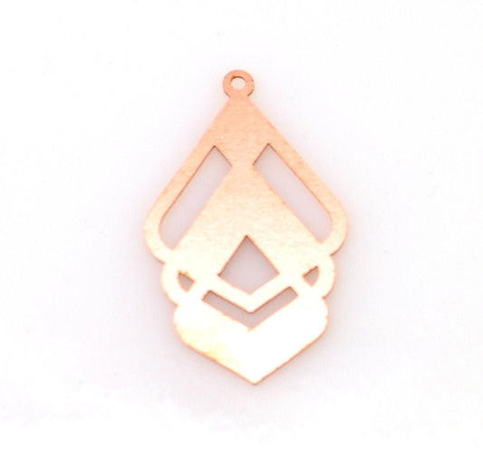 Copper - 433# Geometric Copper blank - 24 Gauge, Solid