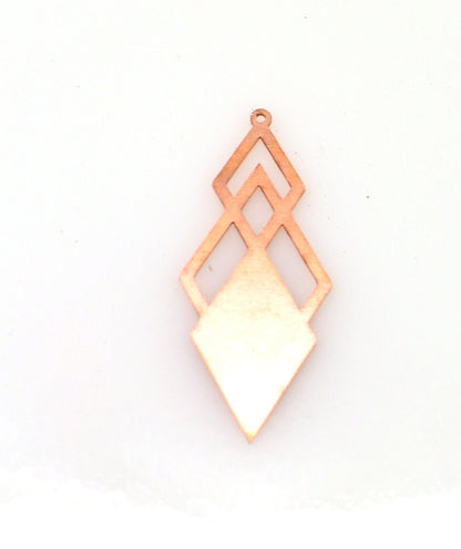 Copper Blanks - 442# Geometric Copper blank - 24 Gauge, Solid