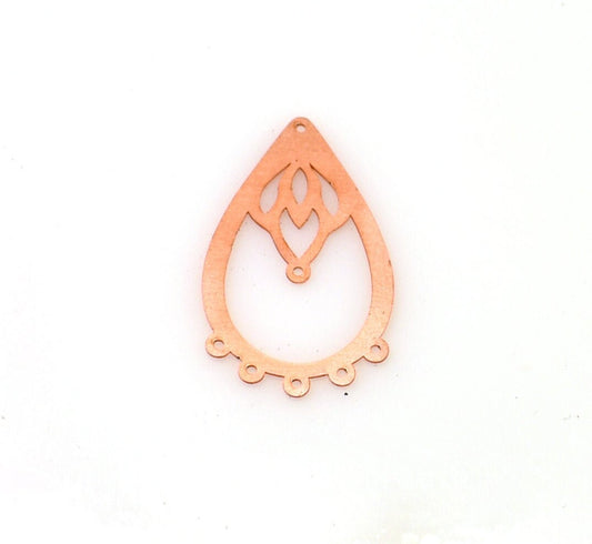 Copper Blanks - 452# Drop Copper blank - 24 Gauge, Solid