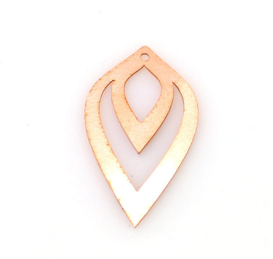 Copper Blanks - 459# Drop Copper blank - 24 Gauge, Solid