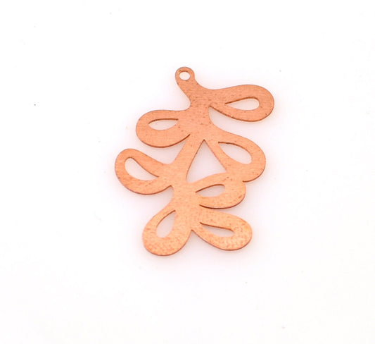 Copper Blanks - 467# Leaf Copper blank - 24 Gauge, Solid