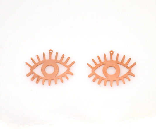Copper Blanks - 491# Eye Copper Blank - 24 Gauge, Solid