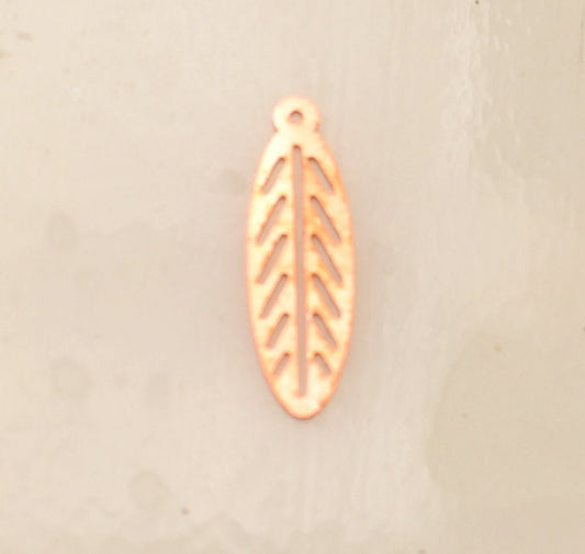 Copper Blanks - 469# Leaf Copper blank - 24 Gauge, Solid