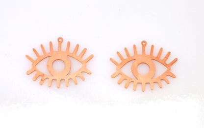 Copper Blanks - 491# Eye Copper Blank - 24 Gauge, Solid
