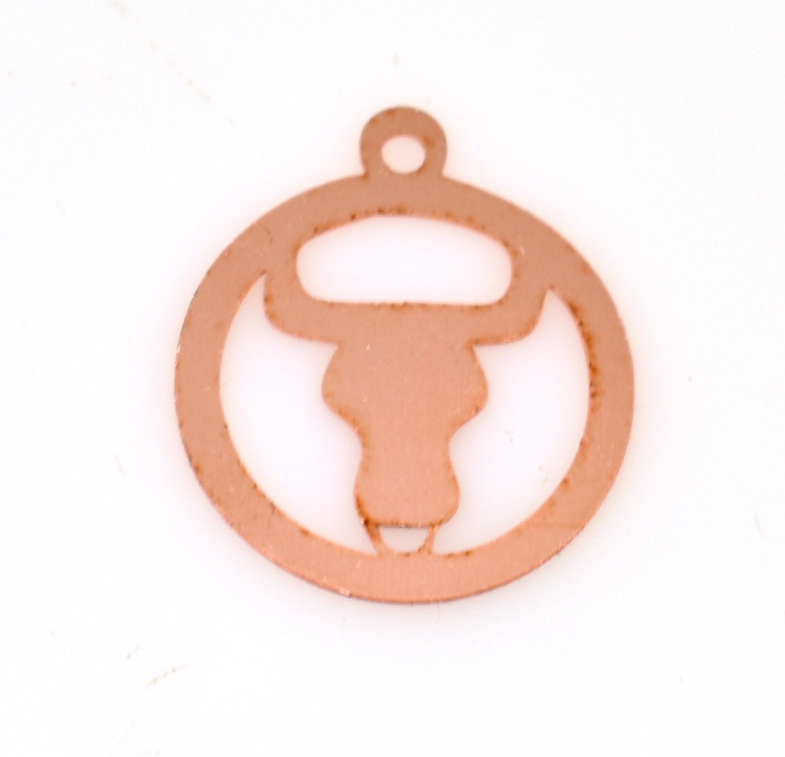 Copper Blanks - 518# Zodiac Signs Copper blank - 24 Gauge, Solid