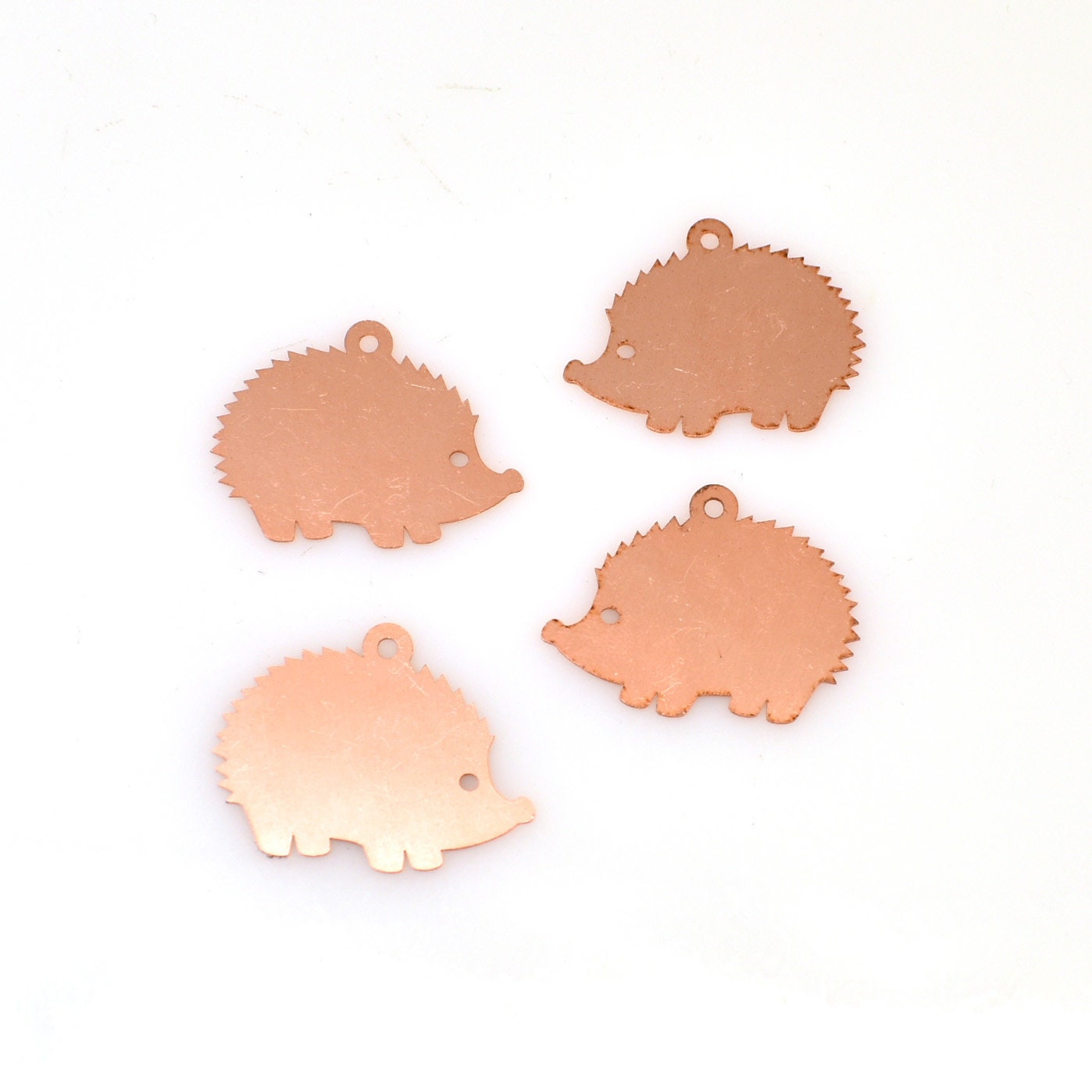 Copper Blanks - 558# Hedgehog copper blank - 24 Gauge, raw Solid