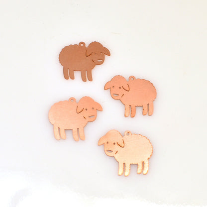 Copper Blanks - A555# Sheep copper blank - 24 Gauge, raw Solid