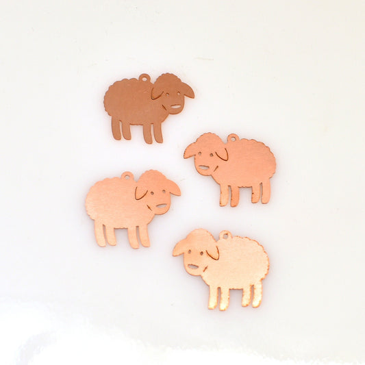 Copper Blanks - A555# Sheep copper blank - 24 Gauge, raw Solid