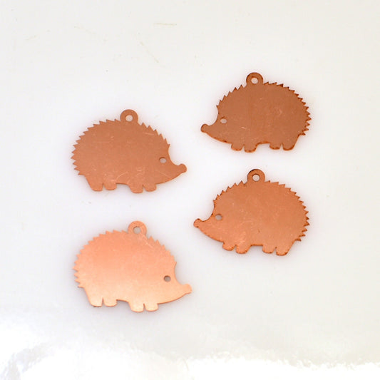 Copper Blanks - 558# Hedgehog copper blank - 24 Gauge, raw Solid