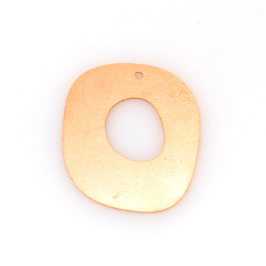 Copper - 547# New - Squared Ring Copper blank , stamped enamel , solid copper, stamping blank, personalized copper blank, raw copper