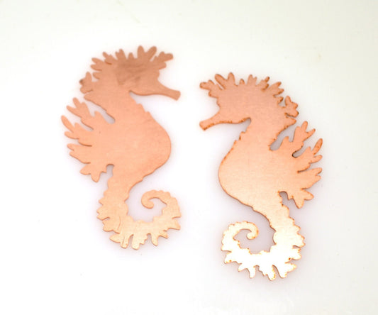 Copper Blanks - 564# Seahorse Copper blank - 24Gauge, Solid