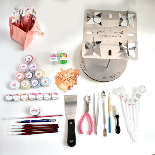 Enameling Supplies The Pro Enamel Kit For Beginner With a Bag - Fulfill your dream and become an enamel artisan. It has never been easier.