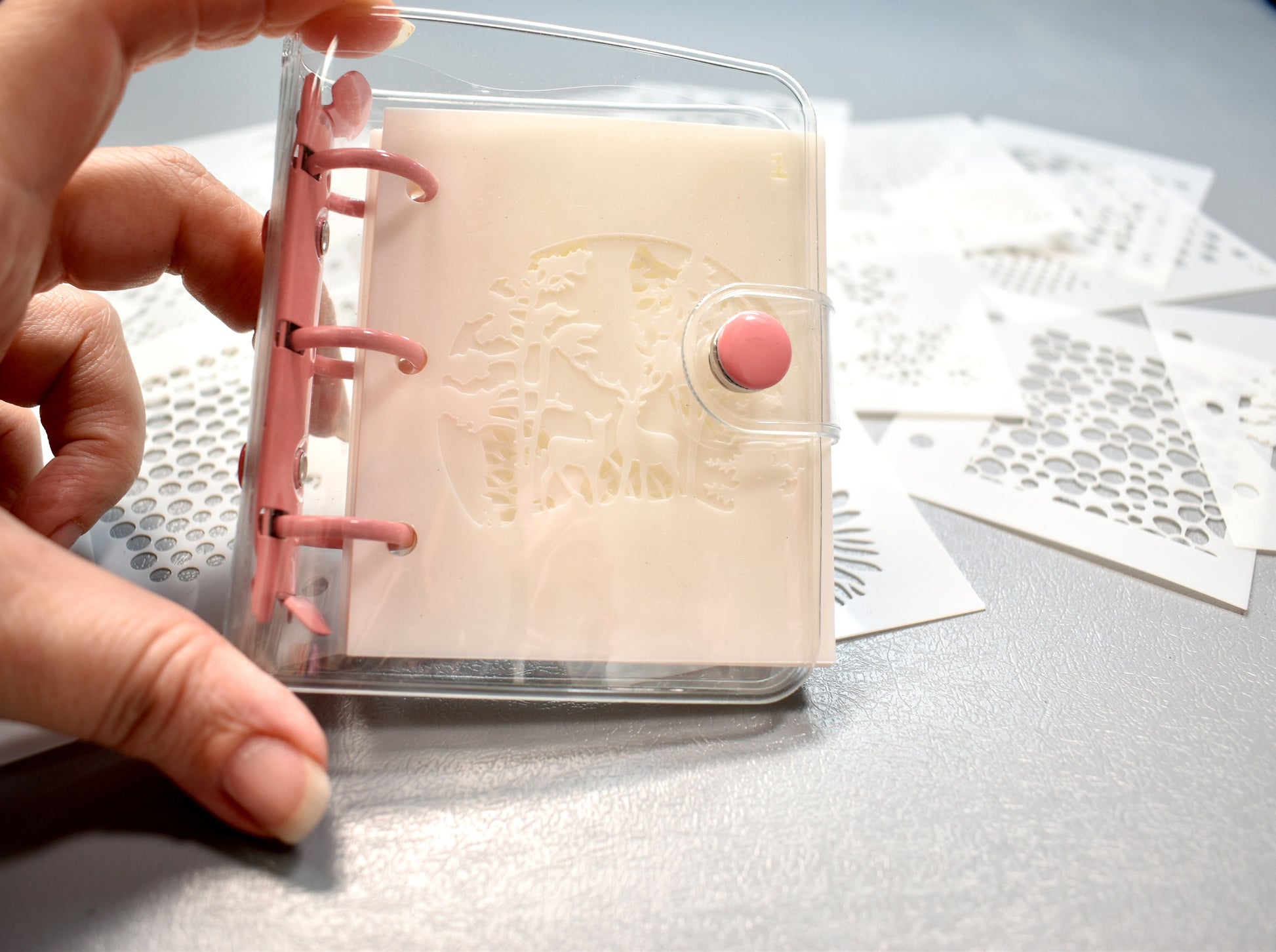 Enameling Supplies 20 Different Designs Stencils With Folder - great for adding enamel powders