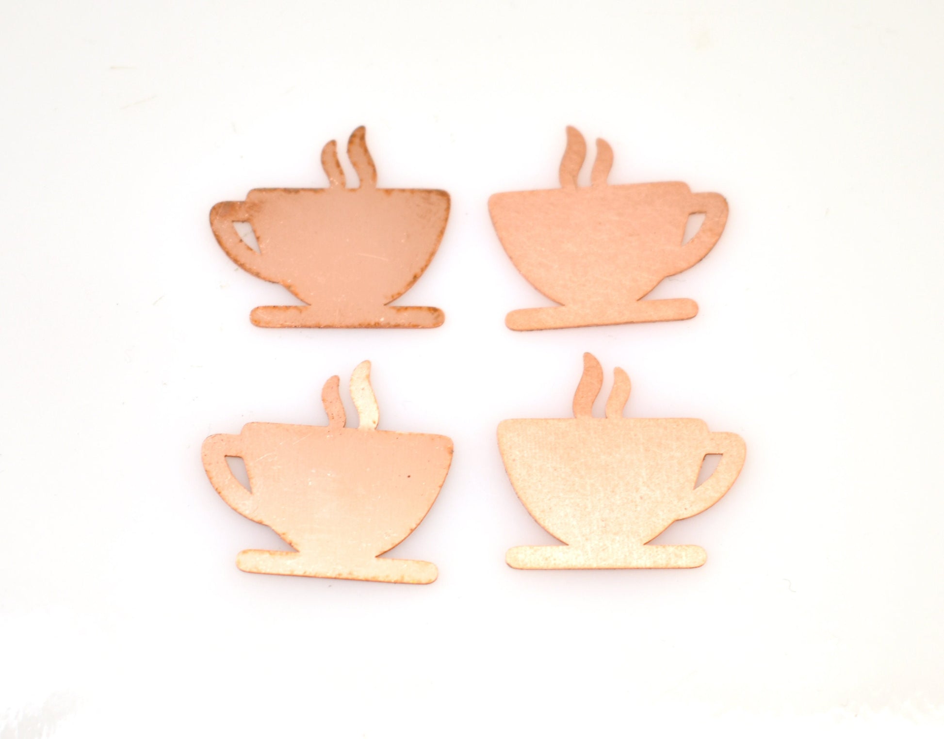 Copper Blanks - 588# New - Cup Copper blank , stamped enamel , solid copper, stamping blank, personalized copper blank, raw copper