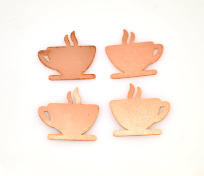 Copper Blanks - 588# New - Cup Copper blank , stamped enamel , solid copper, stamping blank, personalized copper blank, raw copper