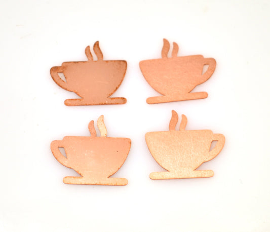 Copper Blanks - 588# New - Cup Copper blank , stamped enamel , solid copper, stamping blank, personalized copper blank, raw copper