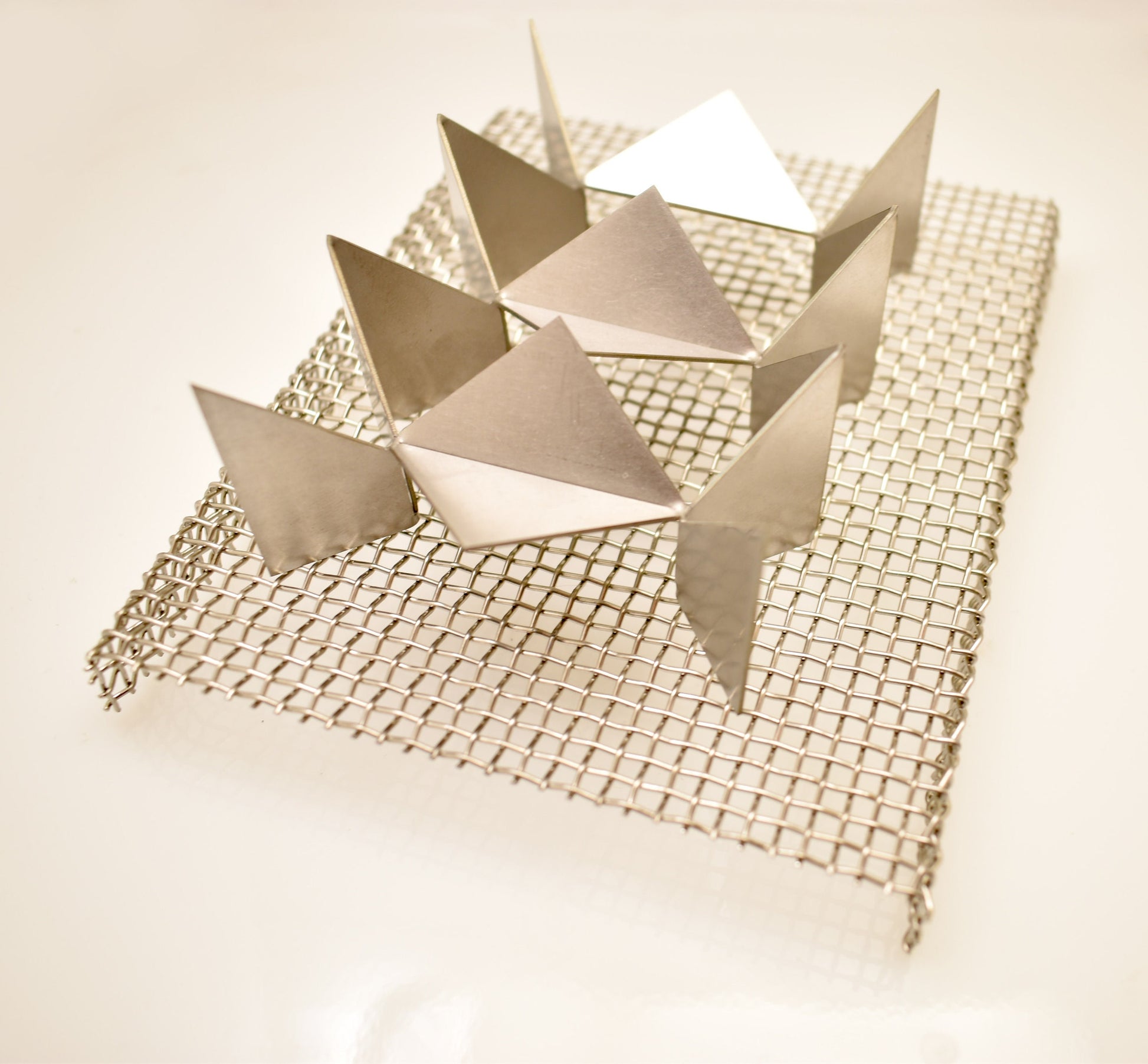 Enameling Supplies 1mm strong high quality Wire mesh stainless steel 6*5" with lags for Torch Fired and Kiln Enameling
