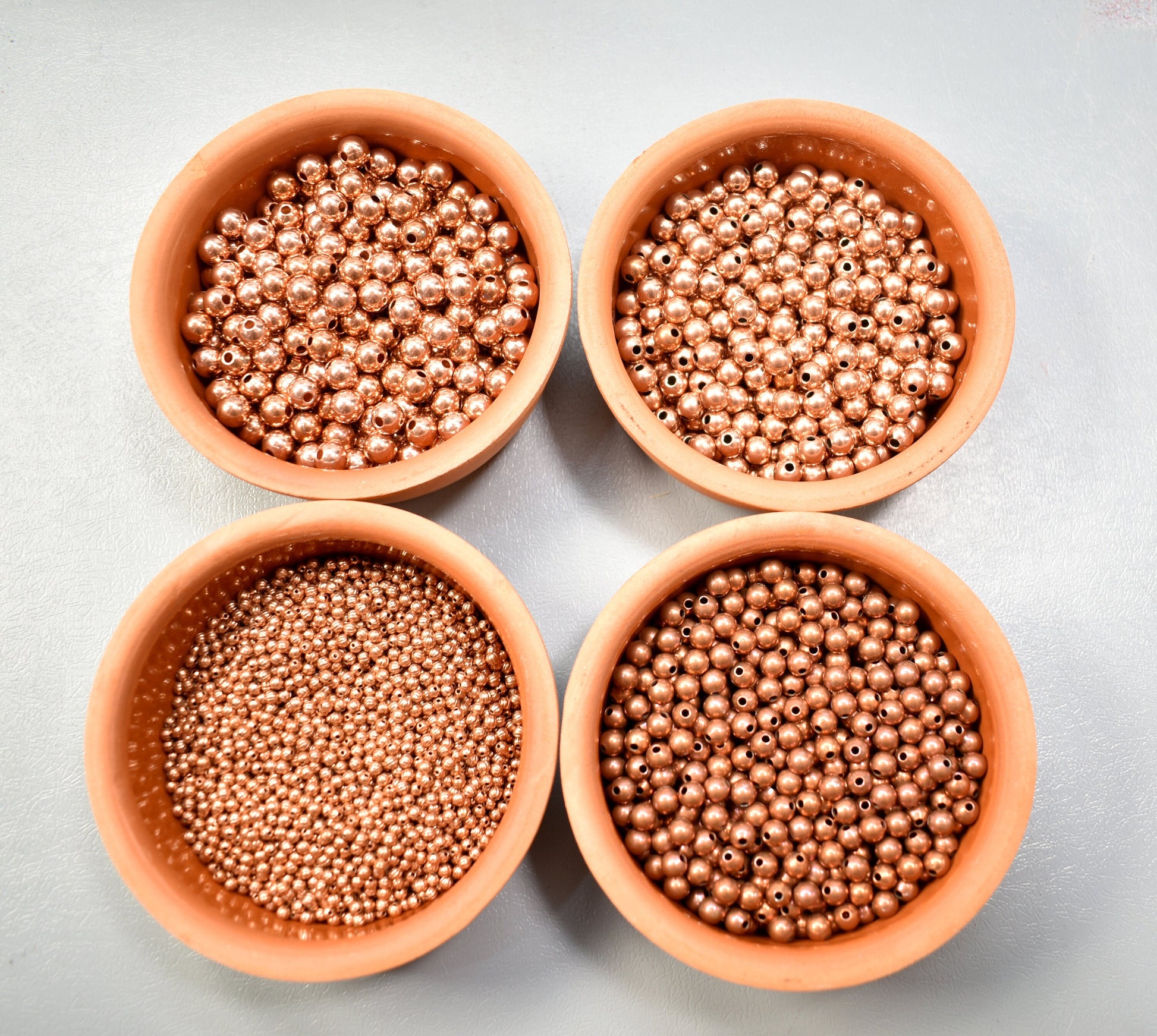 Copper Blanks - 187# Solid Raw Copper beads for enameling 3mm, 6mm, 7mm, 8mm