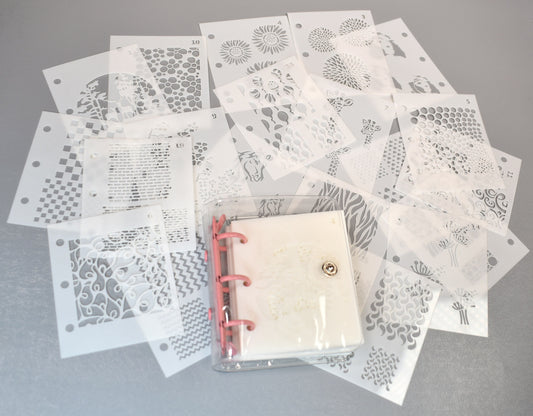 Enameling Supplies 20 Different Designs Stencils With Folder - great for adding enamel powders