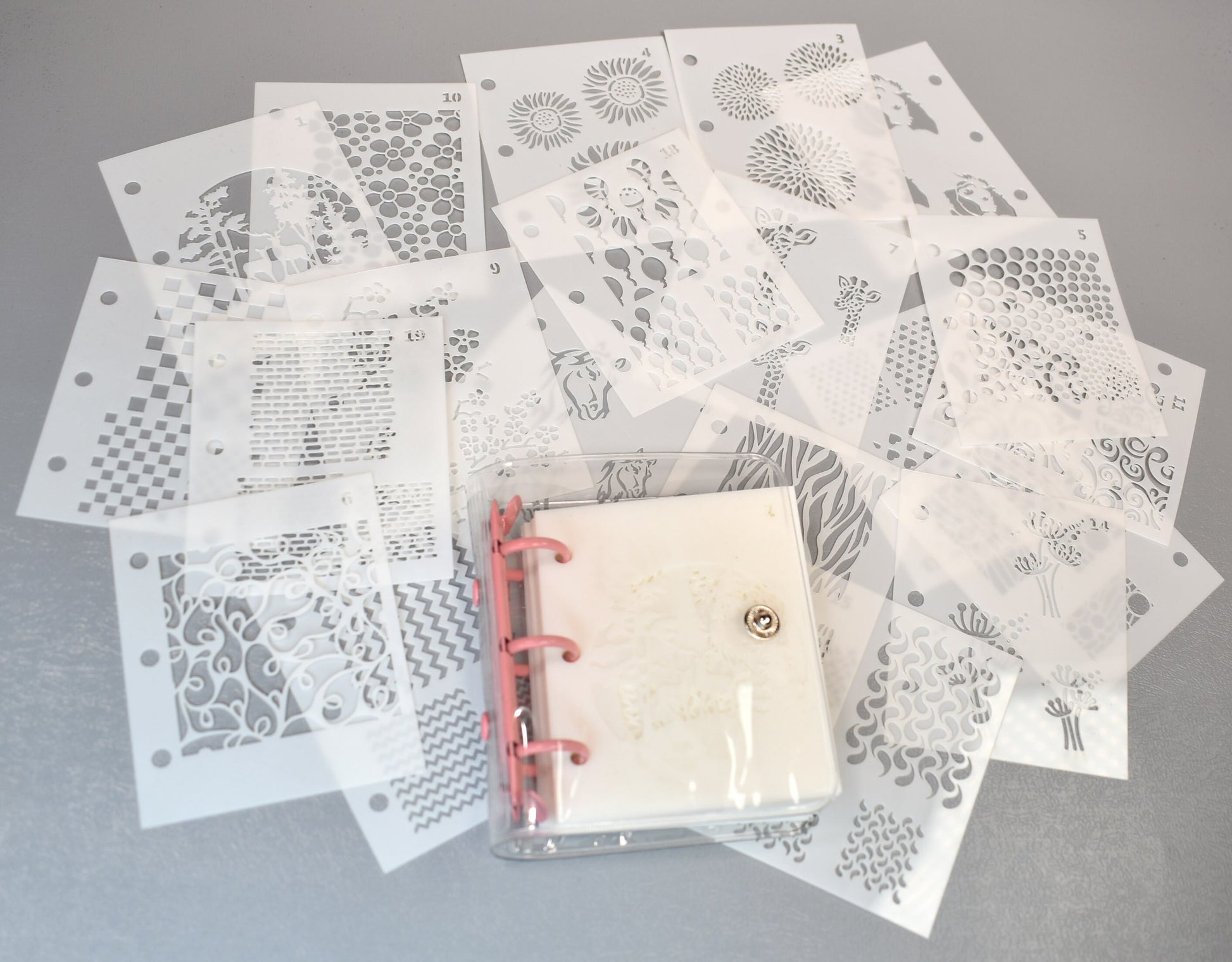 Enameling Supplies 20 Different Designs Stencils With Folder - great for adding enamel powders