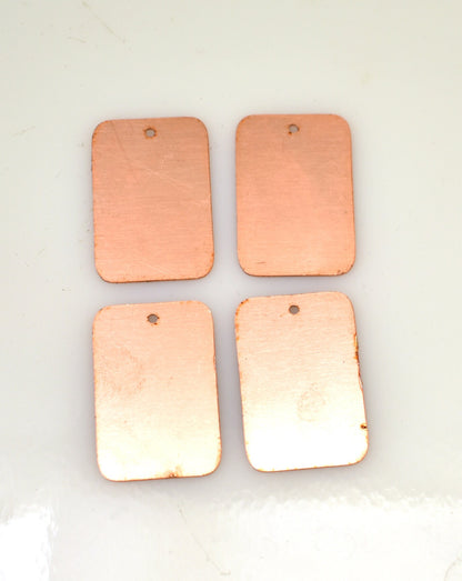 Copper Blanks - 57b# Rectangle copper blank , stamped solid copper, stamping blank, personalized , copper blank, raw copper