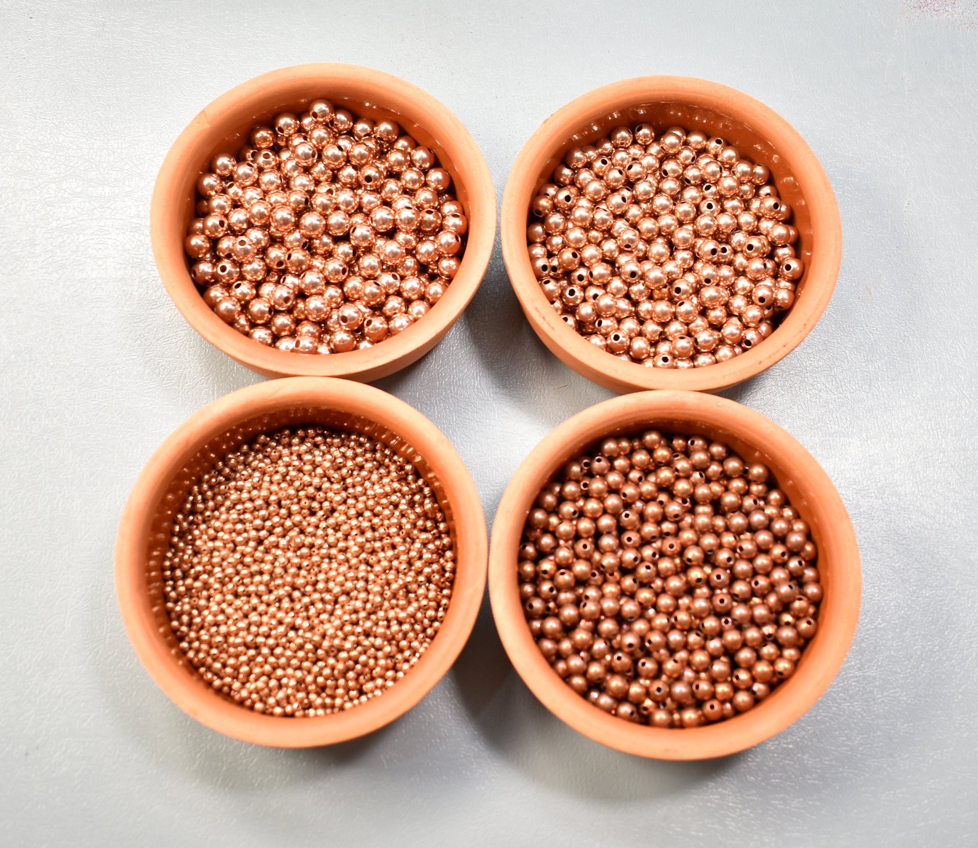 Copper Blanks - 187# Solid Raw Copper beads for enameling 3mm, 6mm, 7mm, 8mm