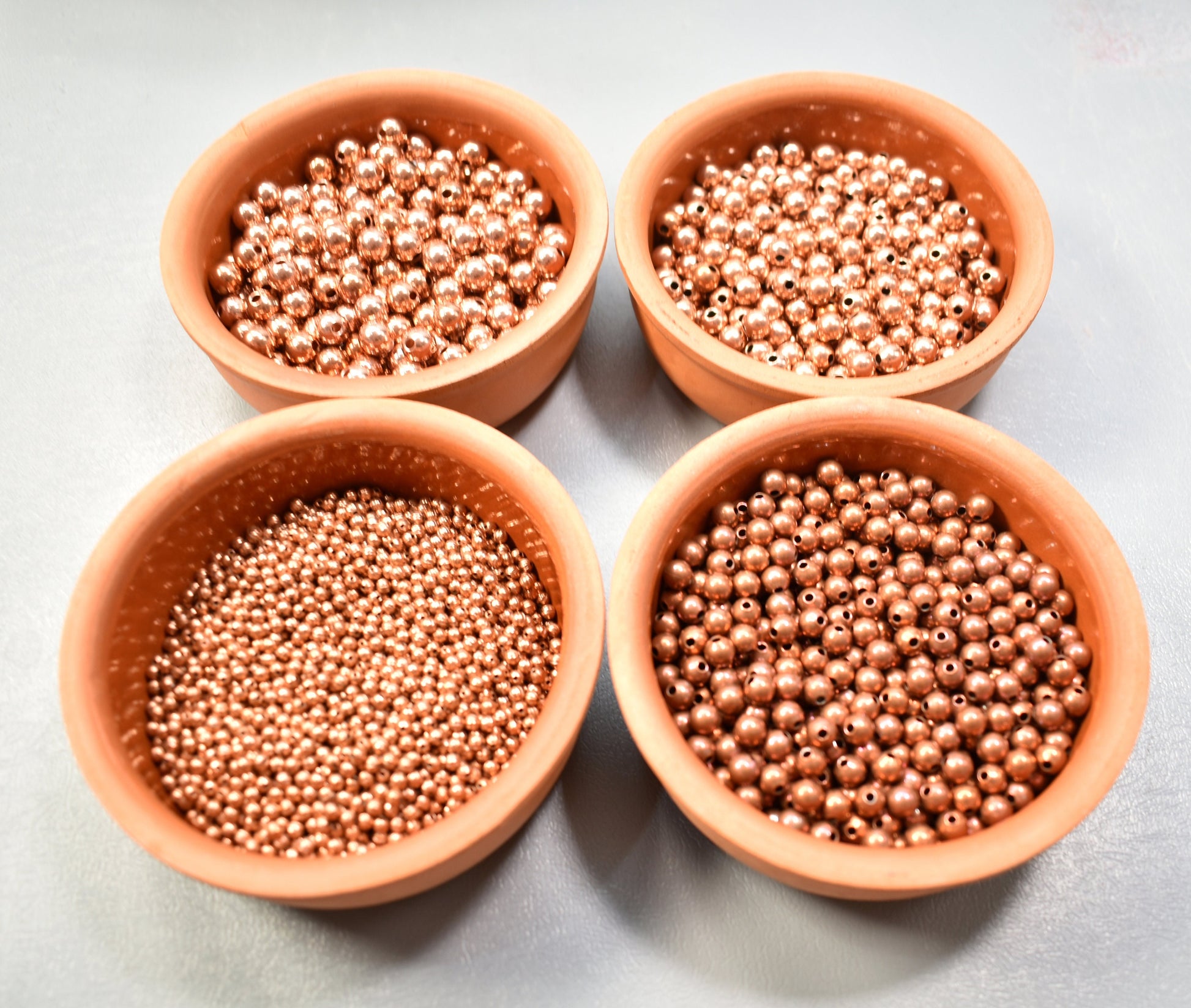 Copper Blanks - 187# Solid Raw Copper beads for enameling 3mm, 6mm, 7mm, 8mm