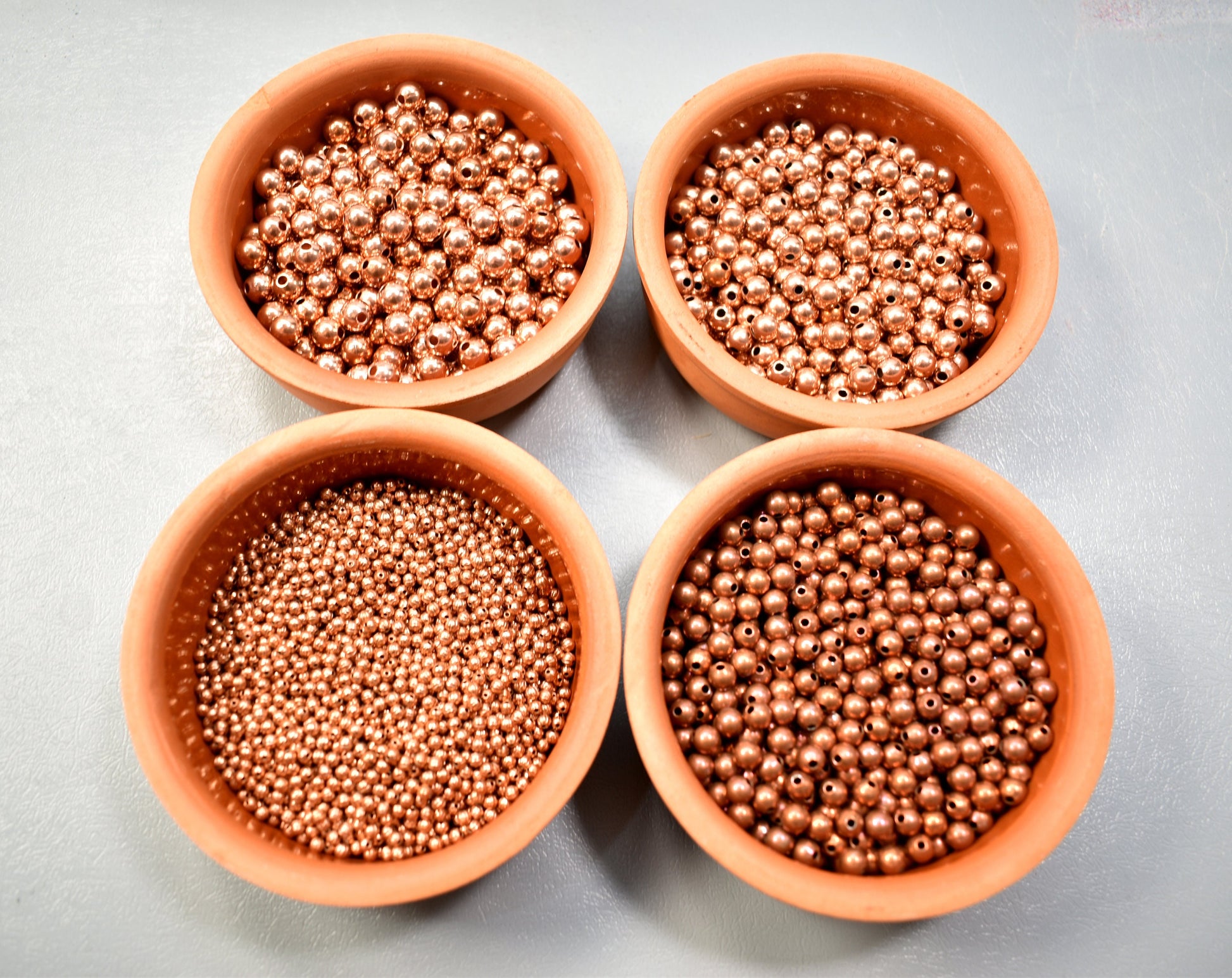 Copper Blanks - 187# Solid Raw Copper beads for enameling 3mm, 6mm, 7mm, 8mm