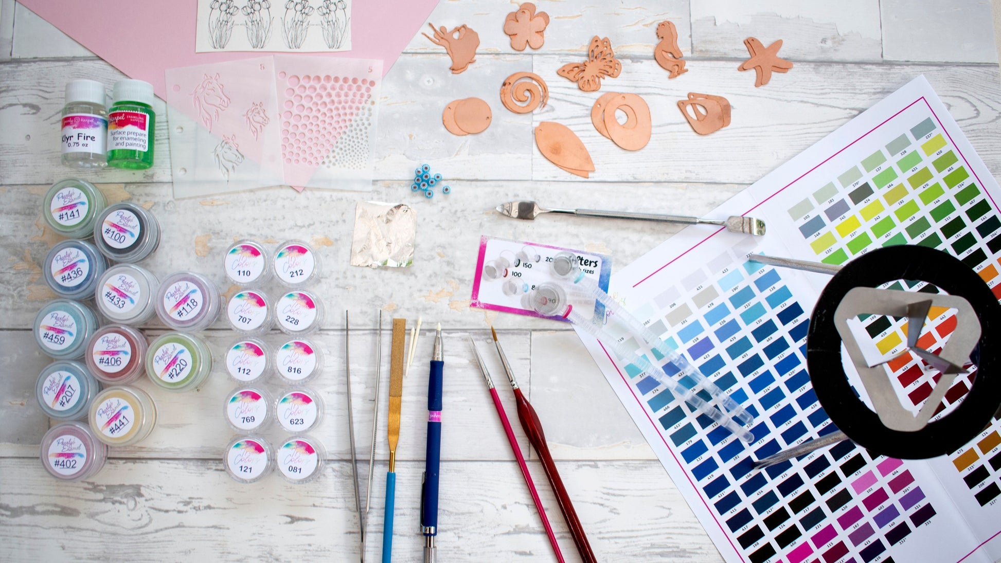 Enameling Supplies The secrets Of Copper Enameling Finally Revealed" Course Kit - All you need to create the projects in the online course