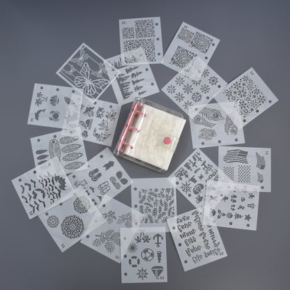 Enameling Supplies 20 Different Designs Stencils With Folder - great for adding enamel powders