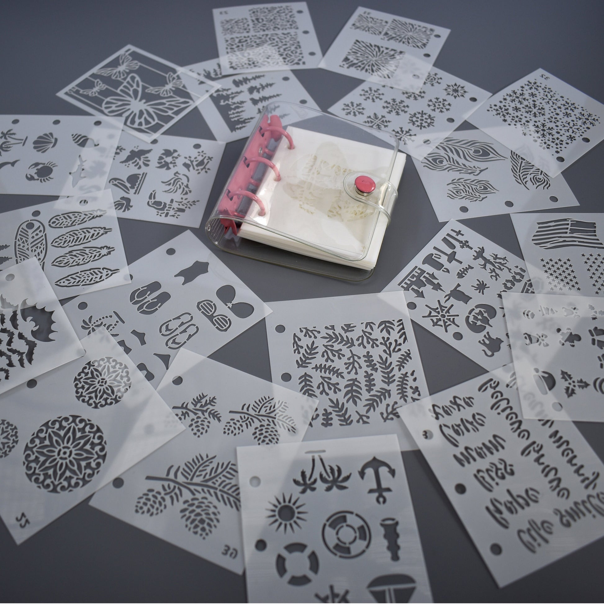 Enameling Supplies 20 Different Designs Stencils With Folder - great for adding enamel powders