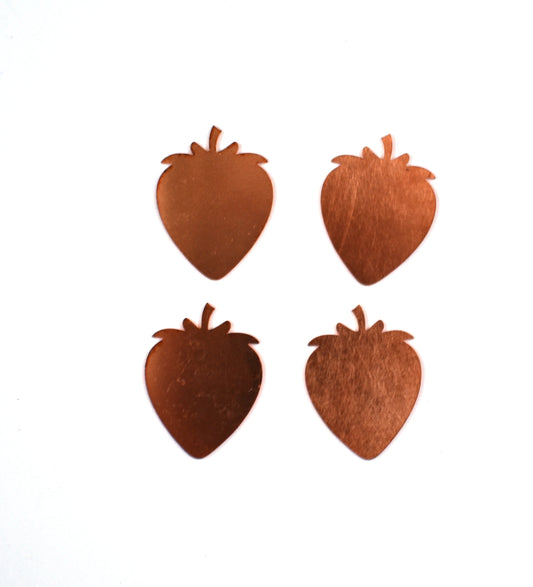 Copper Blanks - 643# Strawberry copper blank - 24 Gauge, raw Solid