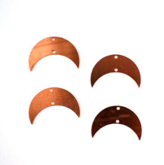 Copper Blanks - 651# Moon copper blank - 24 Gauge, raw Solid