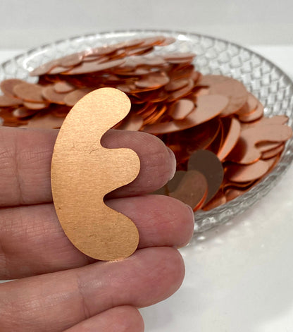 Copper Blanks - 666# Copper blank , stamped solid copper, round stamping blank, personalized copper blank, raw copper
