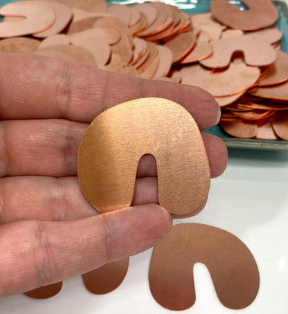 Copper Blanks - 668# Copper blank, stamped solid copper, round stamping blank, personalized copper blank, raw copper