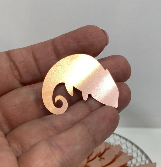 Copper Blanks - 679# Chameleon copper blank , stamped solid copper, round stamping blank, personalized copper blank, raw copper