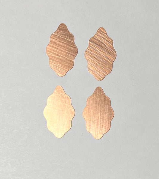 Copper Blanks - 710# New - Abstract Copper blank , stamped enamel , solid copper, stamping blank, personalized copper blank, raw copper