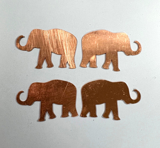 Copper - Sale 721# 33mm New - Elephant Copper blank , stamped enamel , solid copper, stamping blank, personalized copper blank, raw copper