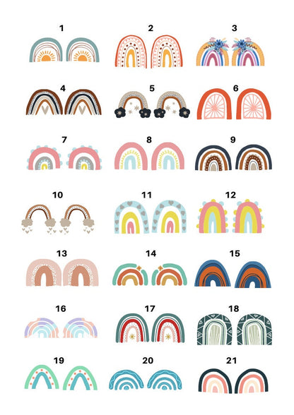 Decals, Rainbow Ceramic decals - Enamel Decal - Fusible Decal - Glass Fusing Decal ~ Waterslide Decal 2016