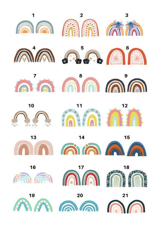 Decals, Rainbow Ceramic decals - Enamel Decal - Fusible Decal - Glass Fusing Decal ~ Waterslide Decal 2016