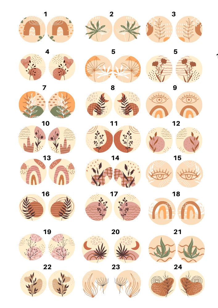 Scandinavian Nordic Boho Chic Ceramic Decal, Enamel Glass Fusing Waterslide Decals - 2015